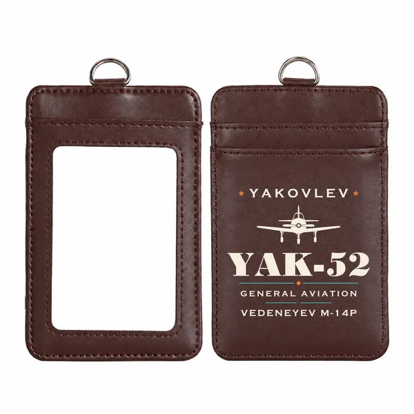 Yakovlev Yak-52 - Heritage - ID Card Holder - Dark Brown