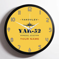 Thumbnail for Yakovlev Yak-52 - Heritage + Name - Framed - Yellow