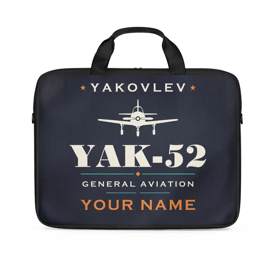 Yakovlev Yak-52 - Heritage + Name - Laptop Bag