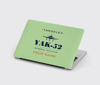 Thumbnail for Yakovlev Yak-52 - Heritage + Name - MacBook Case - Light Green