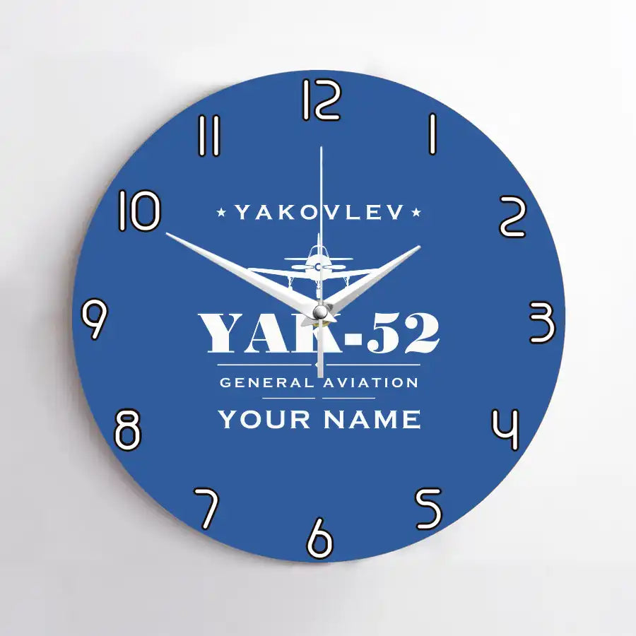 Yakovlev Yak-52 - Heritage + Name - No Frame - Blue