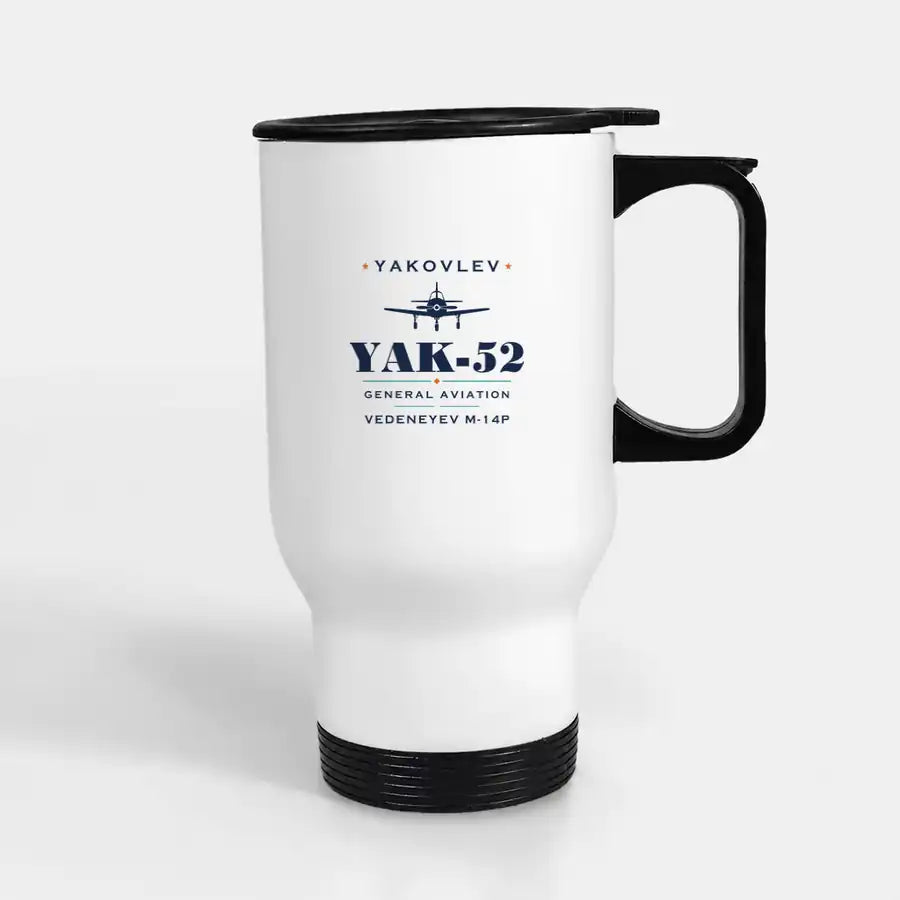 Yakovlev Yak-52 - Heritage - Stainless Steel with Holder - White