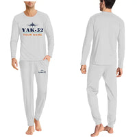 Thumbnail for Yakovlev Yak-52 - Men Pajamas - Heritage Chest + Name - Light Gray