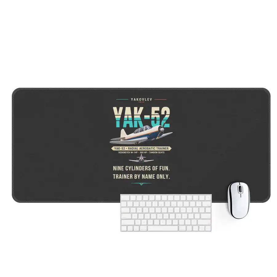 Yakovlev Yak-52 - Original - Desk Mat - Black