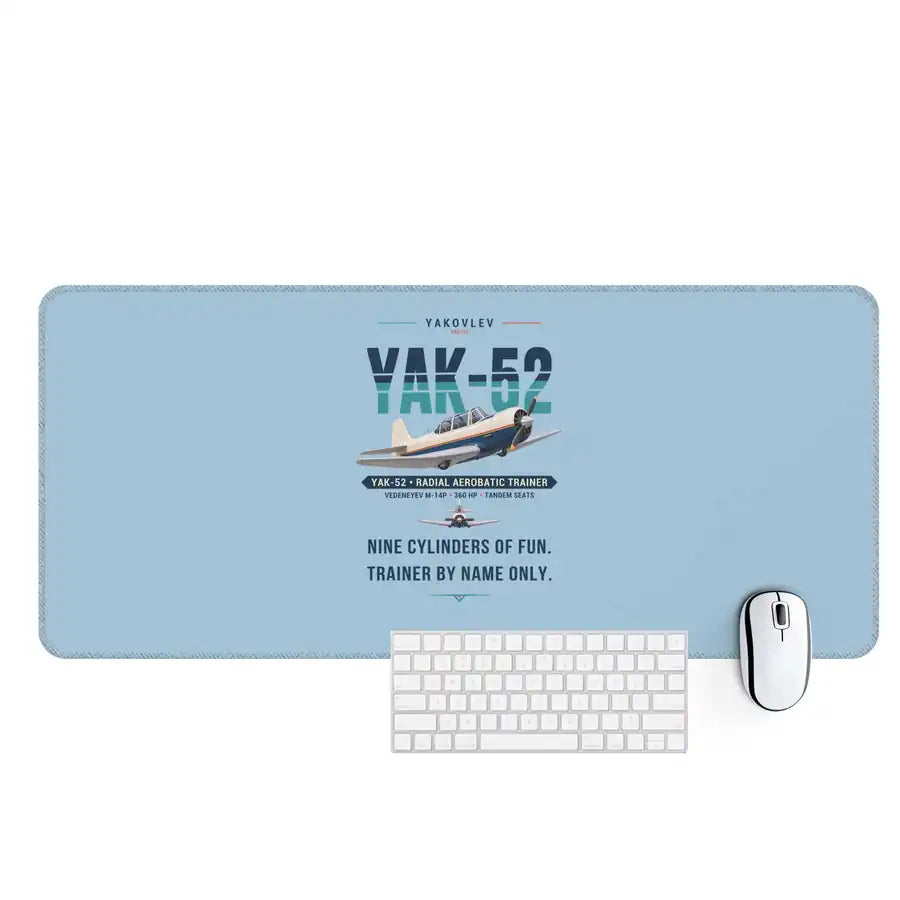 Yakovlev Yak-52 - Original - Desk Mat - Light Blue