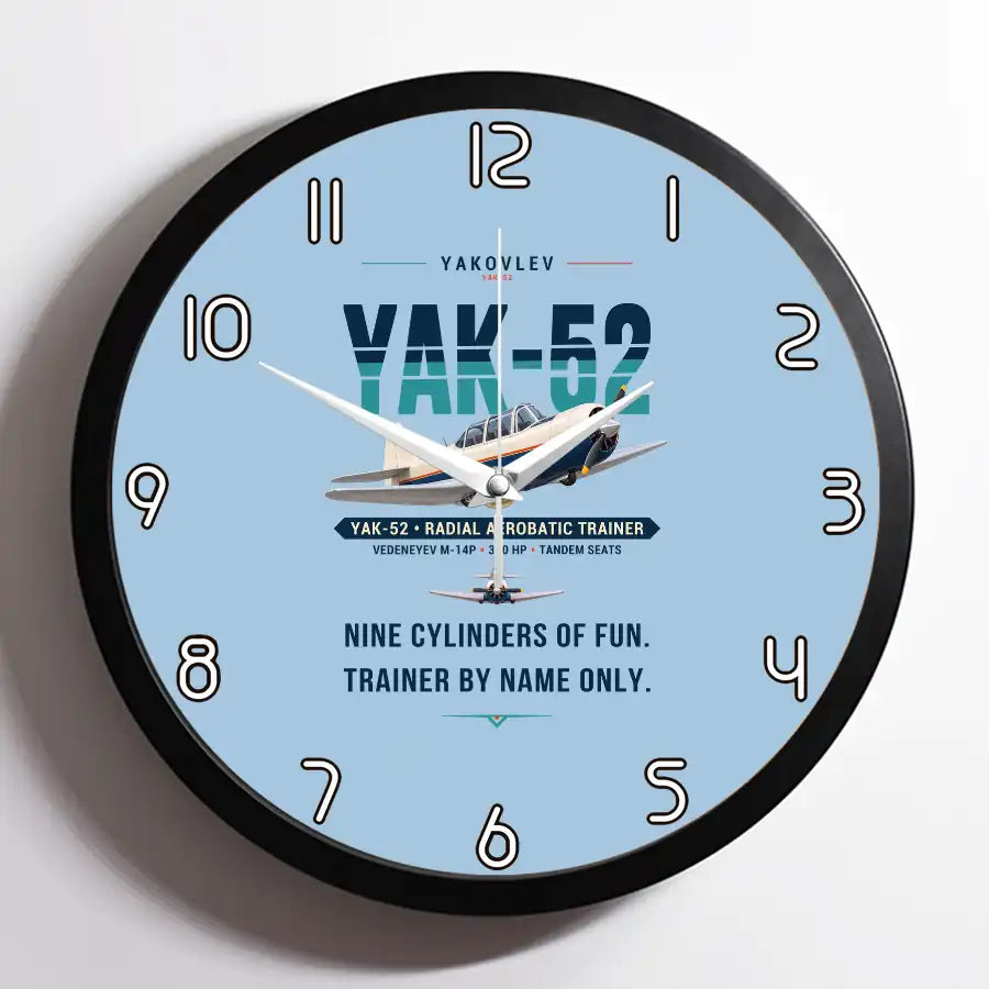 Yakovlev Yak-52 - Original - Framed - Light Blue