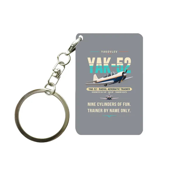 Yakovlev Yak-52 - Original - Key Chain - Gray