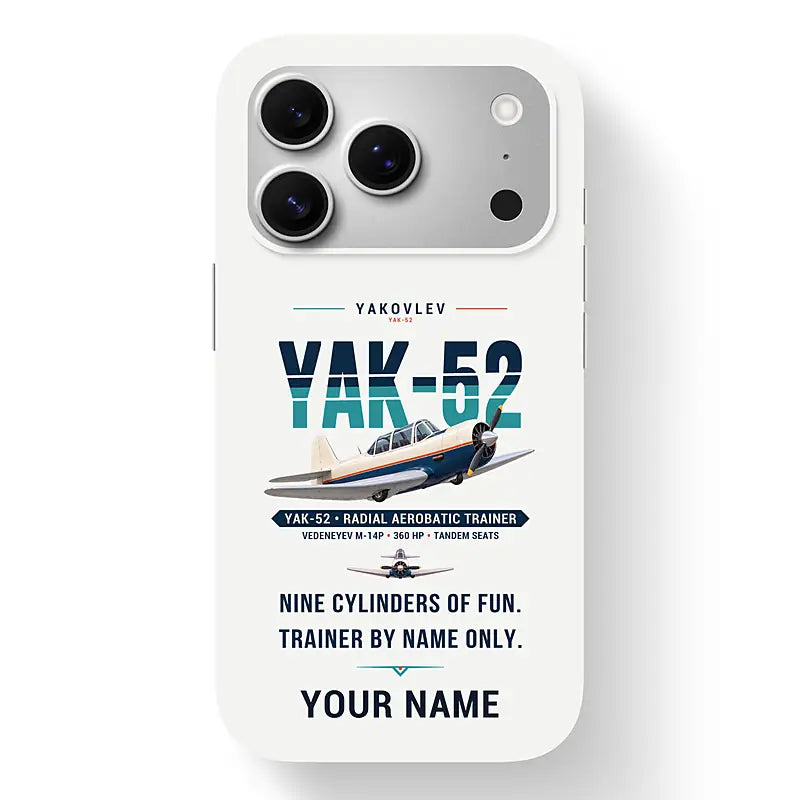 Yakovlev Yak-52 - Original + Name - MagSafe iPhone 17 Pro - White