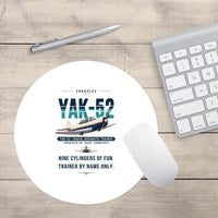 Thumbnail for Yakovlev Yak-52 - Original - Round Mouse Pad - White