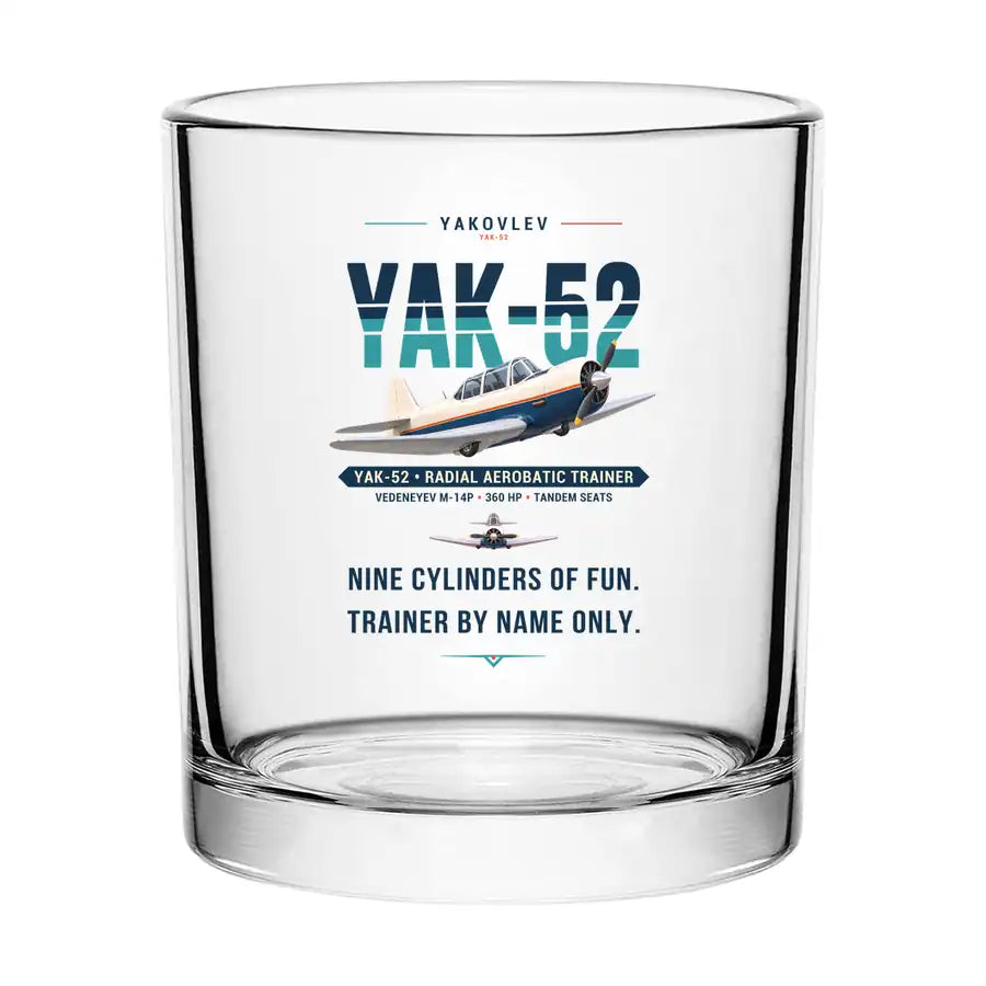 Yakovlev Yak-52 - Original - Special Whiskey Glass