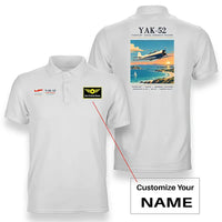 Thumbnail for Yakovlev Yak-52 - Poster - Double-Side Polo - White + Name