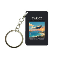 Thumbnail for Yakovlev Yak-52 - Poster - Key Chain - Black