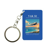 Thumbnail for Yakovlev Yak-52 - Poster - Key Chain - Blue