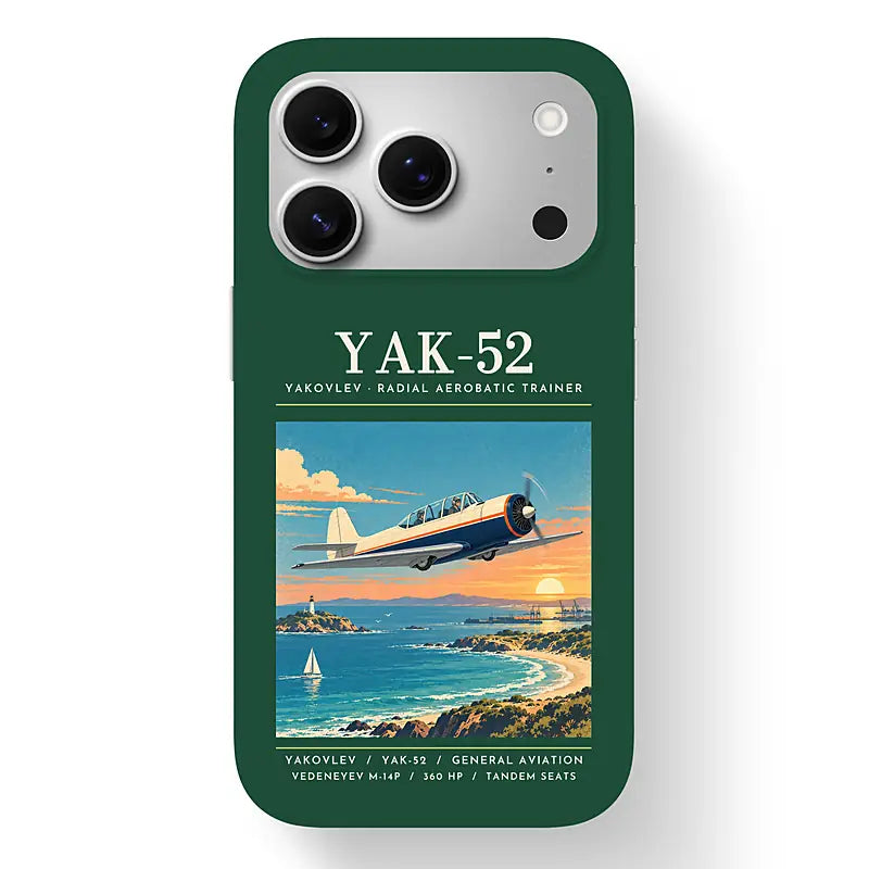 Yakovlev Yak-52 - Poster - MagSafe iPhone 17 Pro - Dark Green