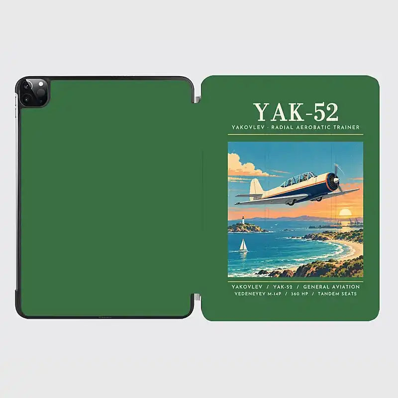 Yakovlev Yak-52 - Poster - iPad Case - Green