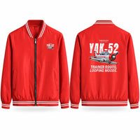 Thumbnail for Yakovlev Yak-52 Stylish Jackets - Baseball Collar - Cartoon - Red