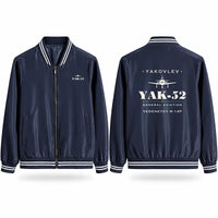 Thumbnail for Yakovlev Yak-52 Stylish Jackets - Baseball Collar - Heritage - Navy Blue