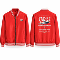 Thumbnail for Yakovlev Yak-52 Stylish Jackets - Baseball Collar - Original - Red