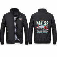 Thumbnail for Yakovlev Yak-52 Stylish Jackets - Stand Collar - Cartoon - Black