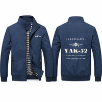Thumbnail for Yakovlev Yak-52 Stylish Jackets - Stand Collar - Heritage - Navy Blue