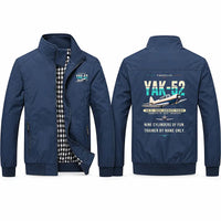 Thumbnail for Yakovlev Yak-52 Stylish Jackets - Stand Collar - Original - Navy Blue