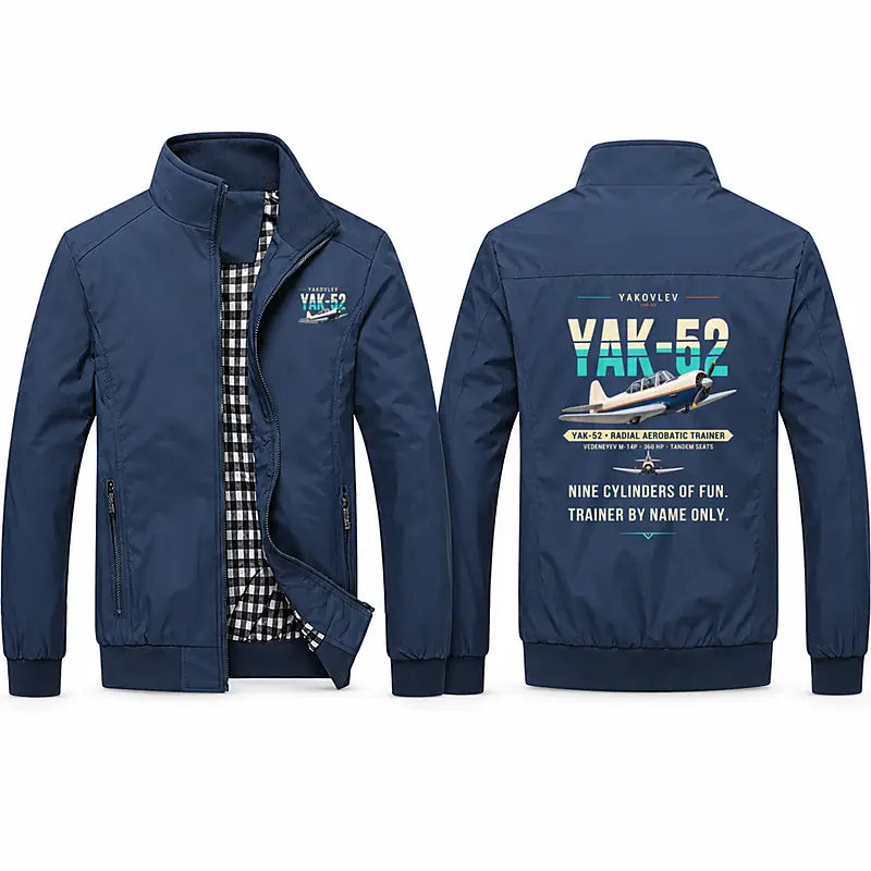 Yakovlev Yak-52 Stylish Jackets - Stand Collar - Original - Navy Blue