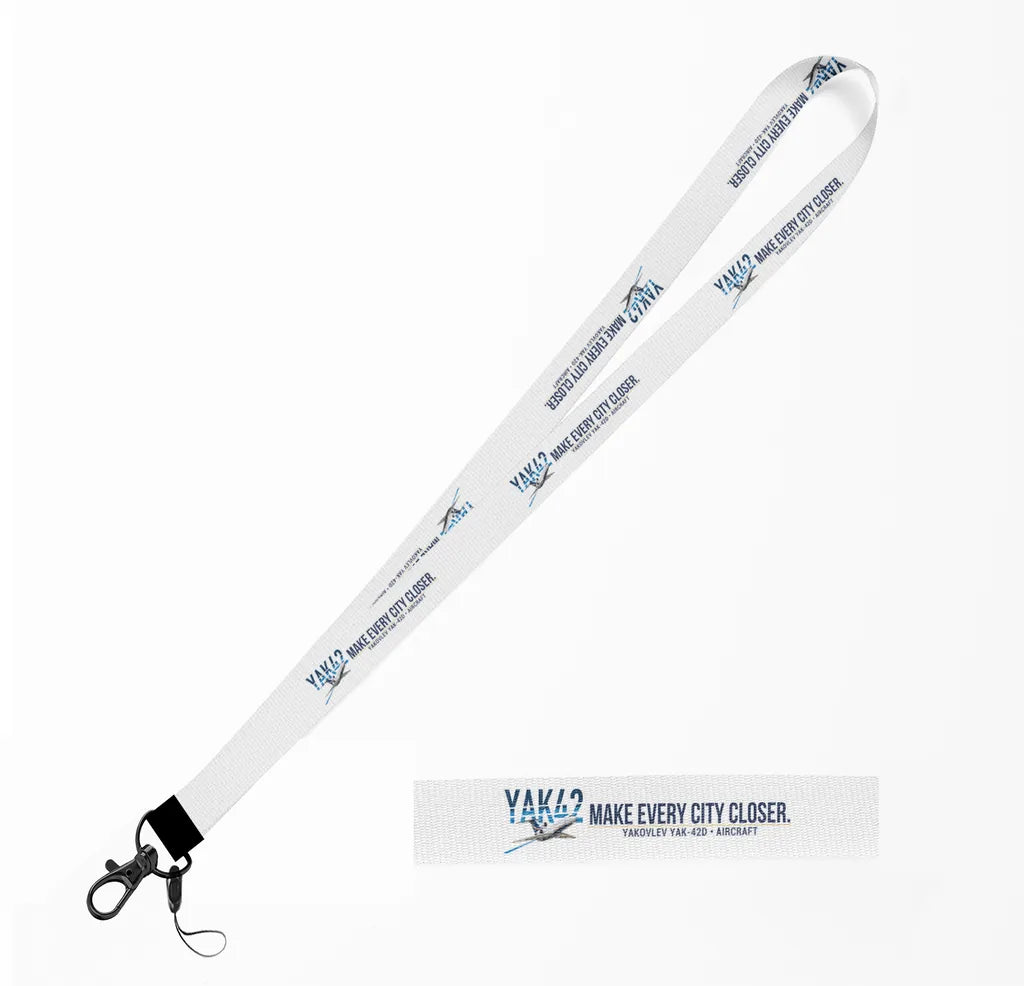 Yakovlev Yak-42D lanyard - white