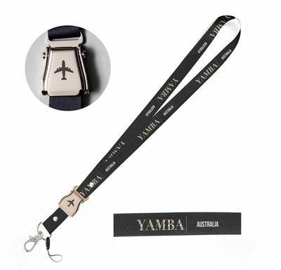 Yamba City Series seat belt lanyard - black