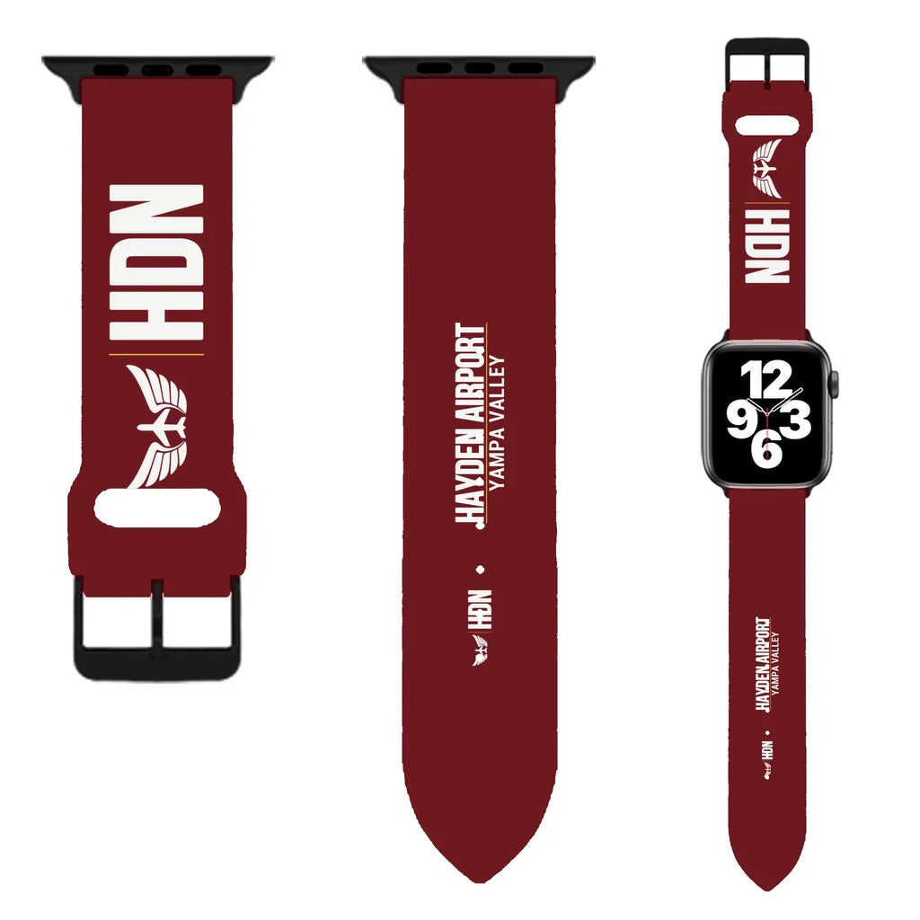 WBV6 | Yampa Valley Airport HDN | Dark Red (Metal Buckle)
