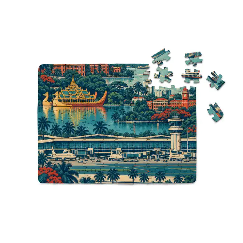 Yangon International Airport (RGN) Printed Puzzles - Without Text