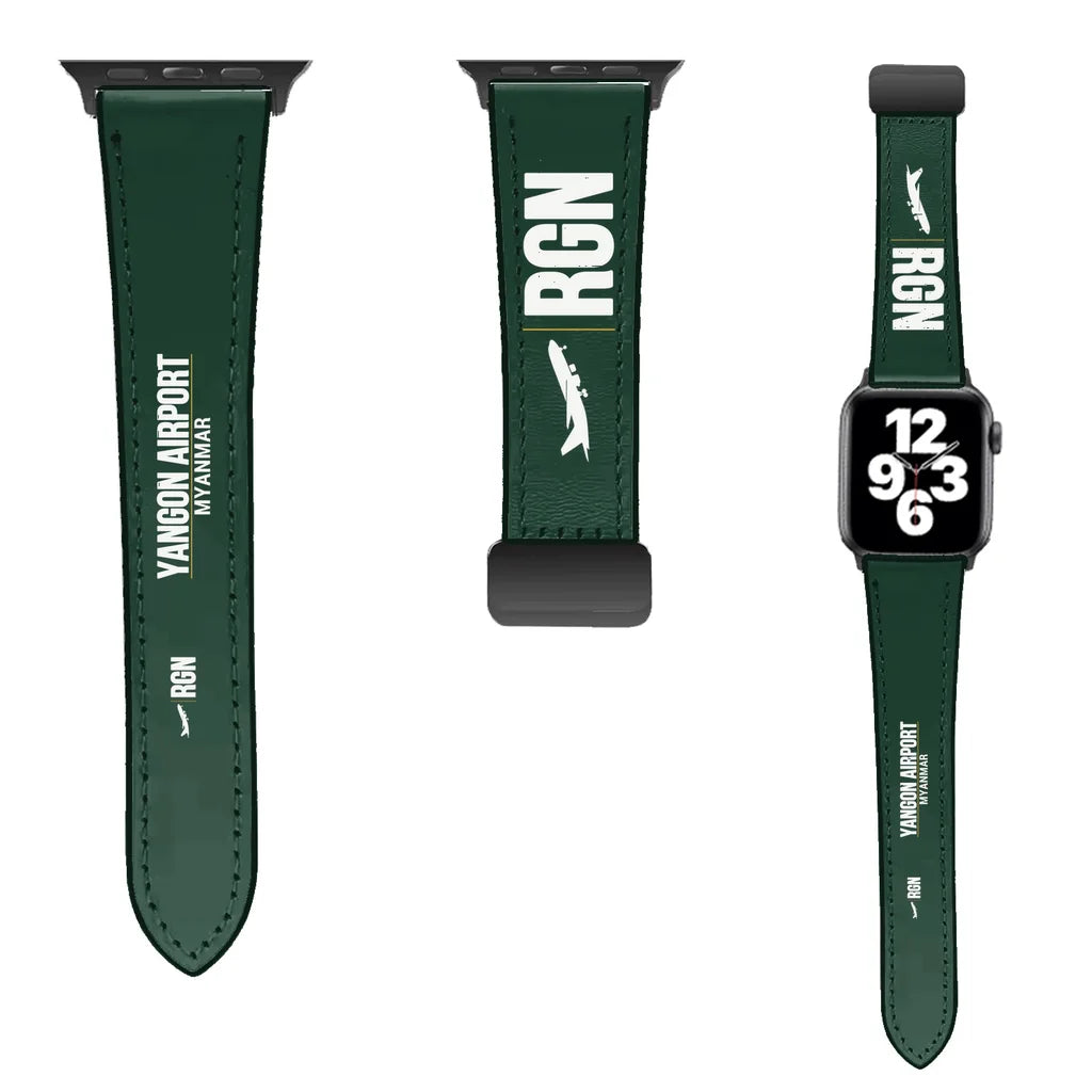 WBV6 | Yangon International Airport RGN | Leather - Dark Green