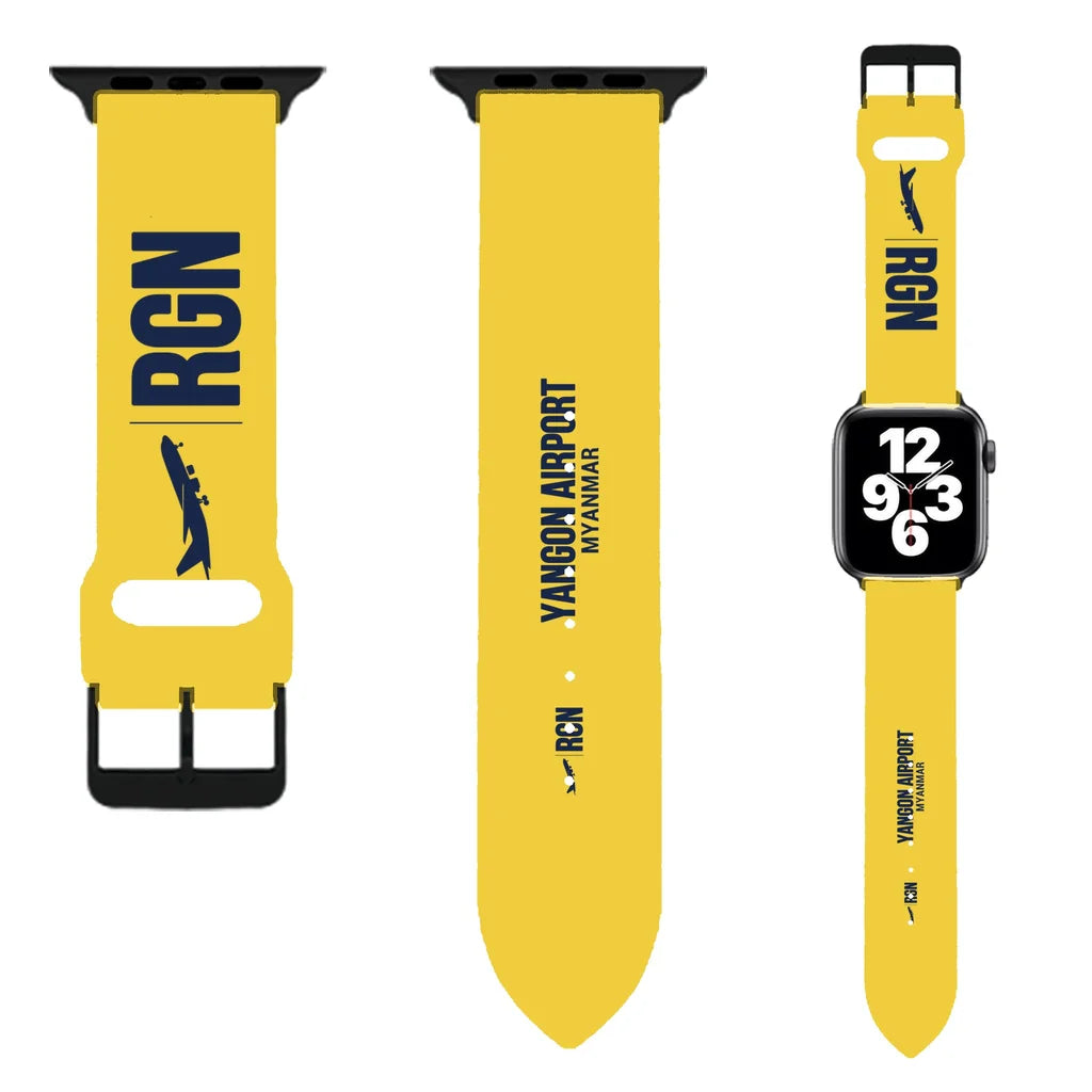 WBV6 | Yangon International Airport RGN | Yellow (Metal Buckle)