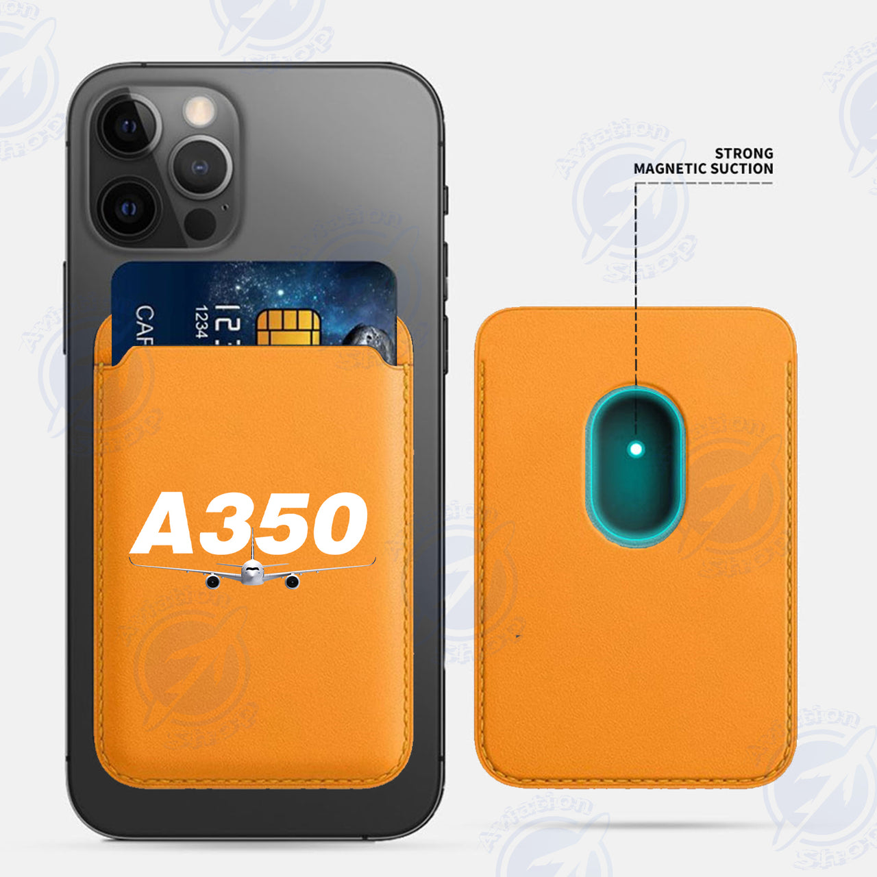 Super Airbus A350 iPhone Cases Magnetic Card Wallet