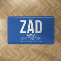 Thumbnail for Zadar Airport (ZAD) Carpets - Carpet Rectangle - ID Tag - Blue