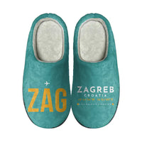 Thumbnail for Franjo Tuđman Airport Zagreb (ZAG) Slippers & Flip Flops - Slippers - Cotton - Code - Different - Turquoise