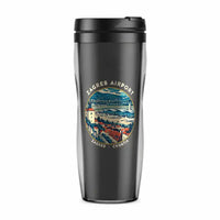 Thumbnail for Franjo Tuđman Airport Zagreb (ZAG) Travel Mugs - Badge - Plastic (No Holder) - Gray