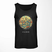 Thumbnail for ZAGREB - Badge - Tank Top - Black