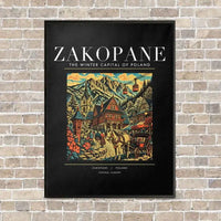 Thumbnail for ZAKOPANE - Poster - Canvas Framed - Black