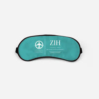 Thumbnail for Ixtapa-Zihuatanejo International Airport (ZIH) Sleep Masks - Sleep Mask - Front - Turquoise