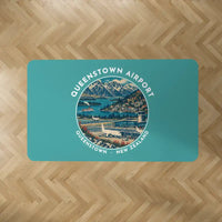 Thumbnail for Queenstown Airport (ZQN) Carpets - Carpet Rectangle - Badge - Turquoise
