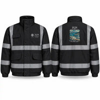Thumbnail for Queenstown Airport (ZQN) Reflective Winter Jackets - Poster - Black