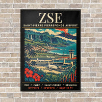 Thumbnail for ZSE - Poster - Canvas Framed - Black