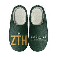Thumbnail for Zakynthos International Airport -Dionysios Solomos- (ZTH) Slippers & Flip Flops - Slippers - Cotton - Code - Different - Dark Green
