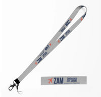 Thumbnail for Zamboanga International Airport (ZAM) lanyard - light gray
