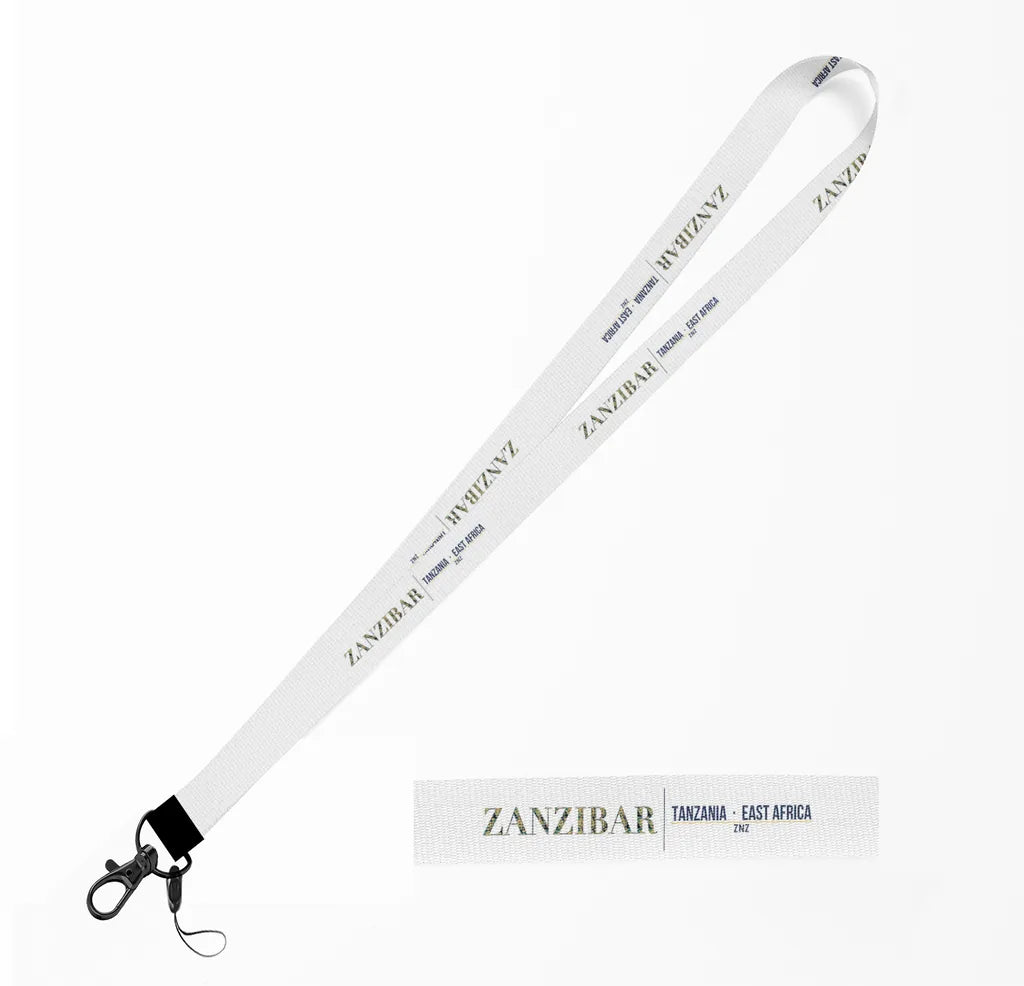 Zanzibar City Series lanyard - white