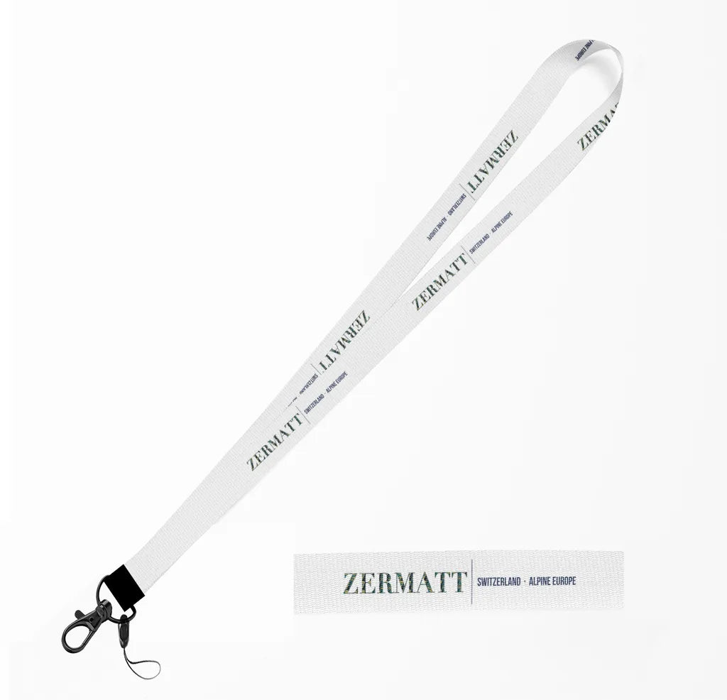 Zermatt City Series lanyard - white