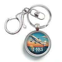 Thumbnail for Zlin Z-50LS - 3D - Circle Key Chain - Full Print