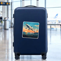 Thumbnail for Zlin Z-50LS - 3D + Name - Square Sticker - Suitcase