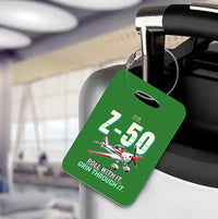 Thumbnail for Zlin Z-50LS - Cartoon - Luggage Tag - Green