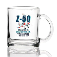 Thumbnail for Zlin Z-50LS - Cartoon + Name - Coffee & Tea Glass